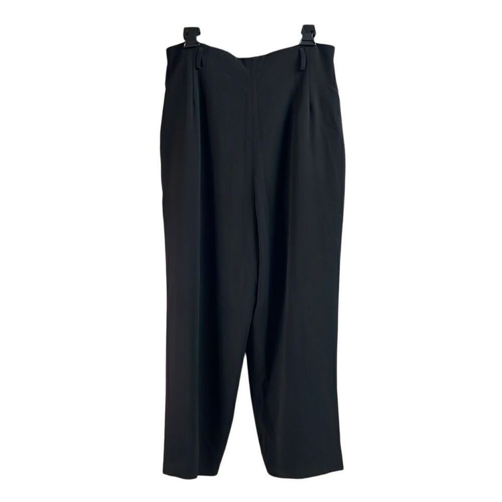 CHAUS Women’s Black Lined Dress Pants Button Zip Belt Loops Size 16